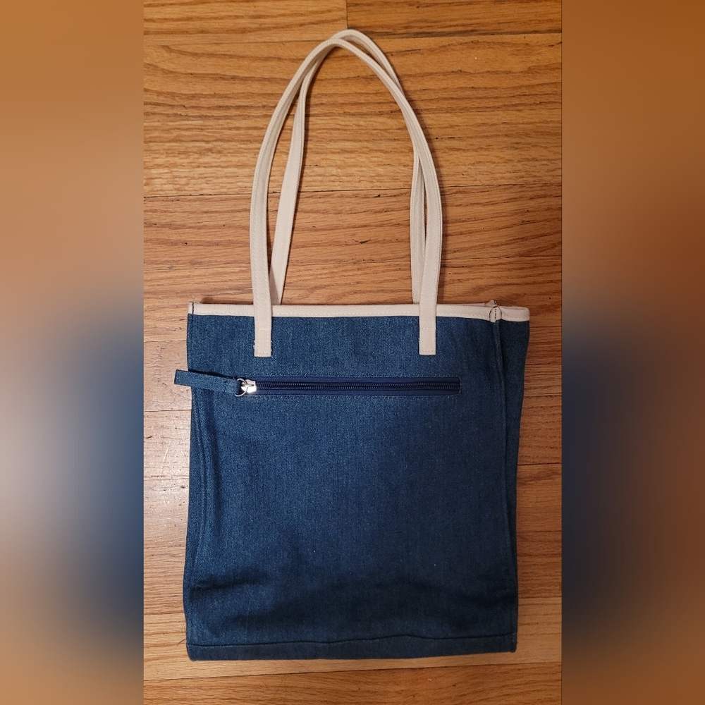 Longaberger Homestead Denim Purse/ Tote Bag - Picture 4 of 10